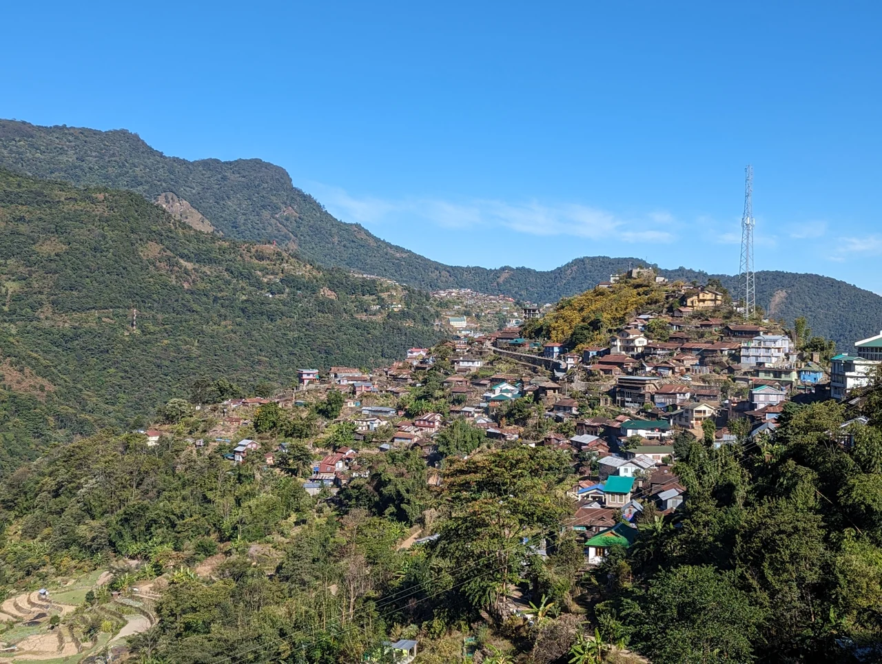 Khonoma village in the hills of Nagaland